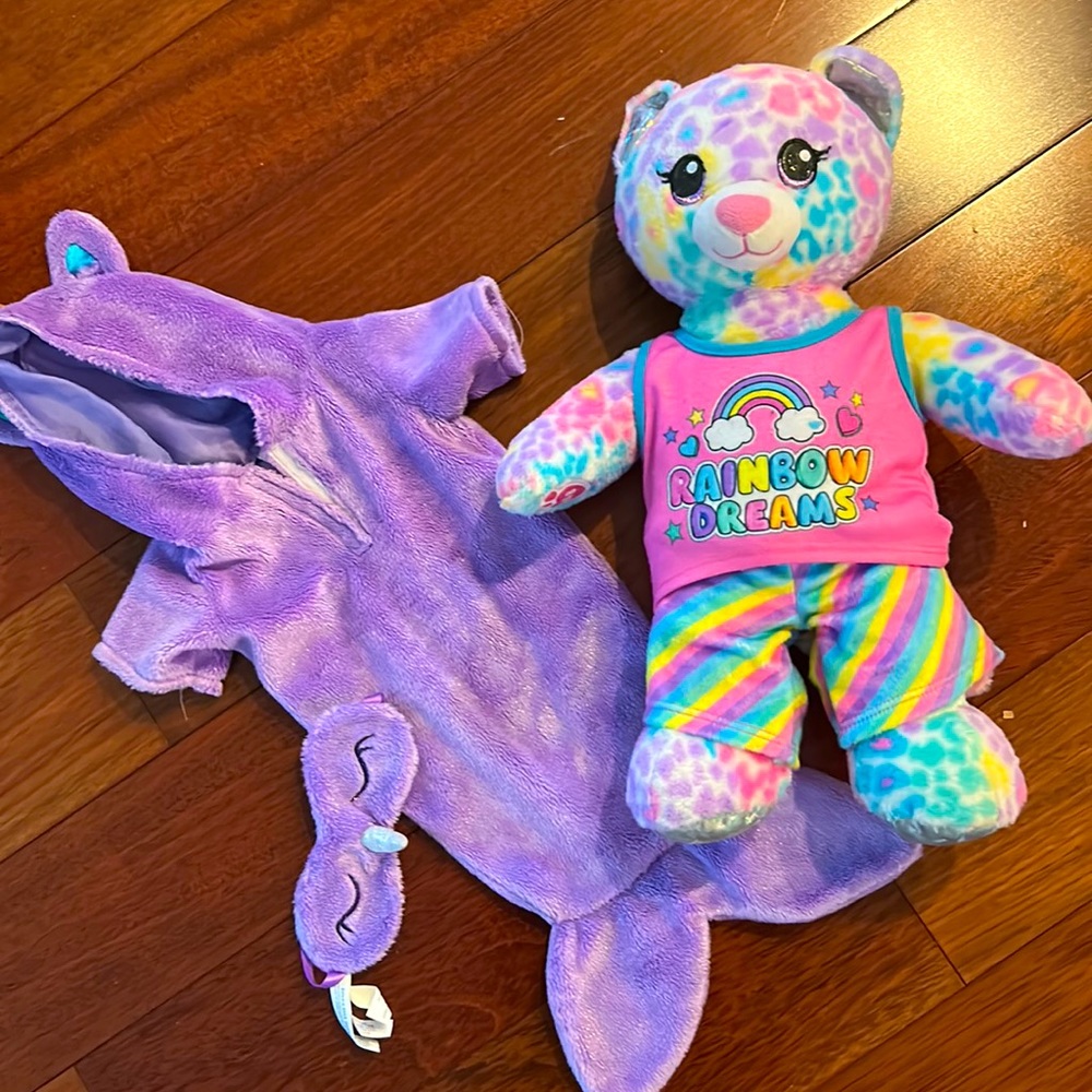 🎉Host pick!🎉 Build A Bear Workshop Rainbow Mermaid Bear